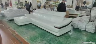 【大厂仿真皮沙发】实木框架，高回弹海绵45密度。全新包装，质量非常好，3.6米右贵妃 - 南充28生活网 nanchong.28life.com