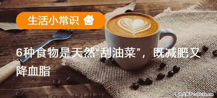 【生活小常识】6种食物是天然“刮油菜”,既减肥又降血脂 - 南充生活资讯 - 南充28生活网 nanchong.28life.com